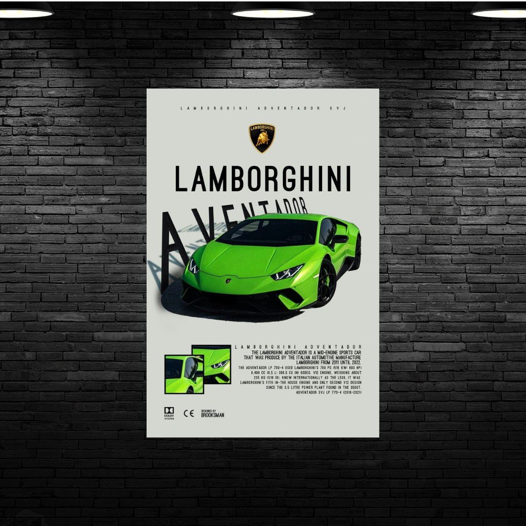 Plaque Personnalisée - LAMBORGHINI