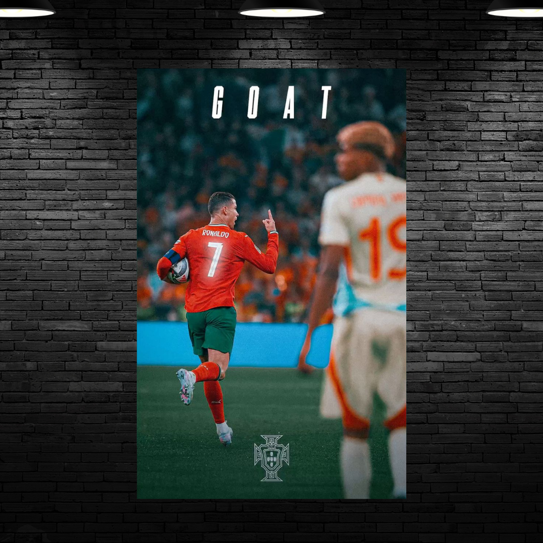 Plaque Personnalisée - Cristiano Ronaldo Goat